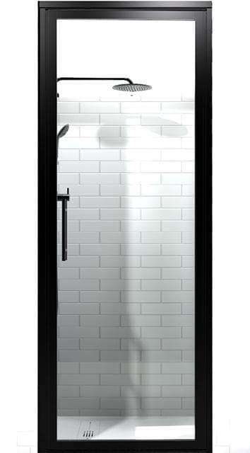 Gridscape GS2 3-Panel Corner Shower Door in Black with Clear Glass –  divided STYLE