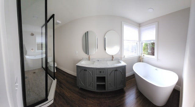 Gridscape GS3 Shower Screen in Black with Clear Glass