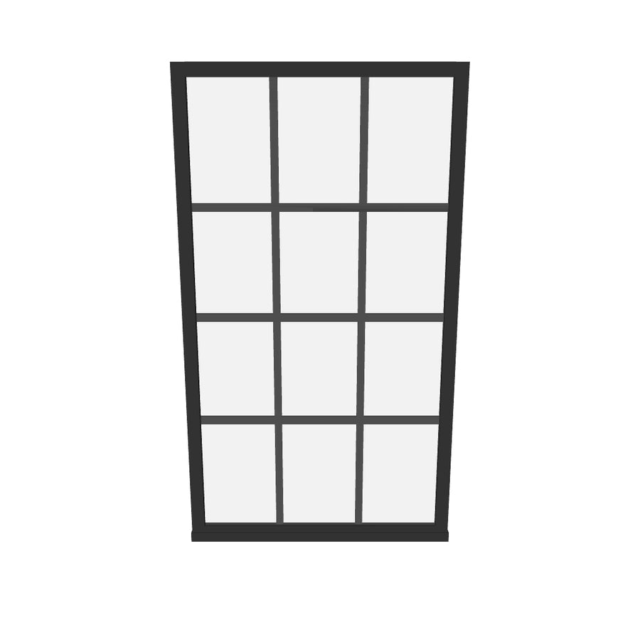 AUGMENTED REALITY VIEW GRIDSCAPE FIXED PANEL SHOWER SCREEN FOR TUB - 3 MODEL - DIVIDED.STYLE
