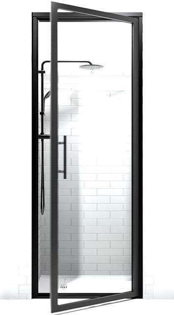 Black Frame Shower Doors | Gridscape GS3 | Modern | Clear Glass | Coastal Shower Doors